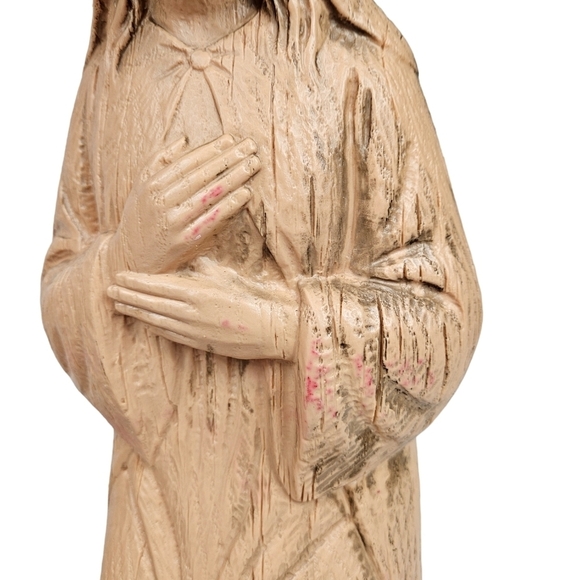 Vintage Empire Ornate Nativity Set Joseph Mary & Baby Jesus Blow Mold Set of 4 - Picture 3 of 7